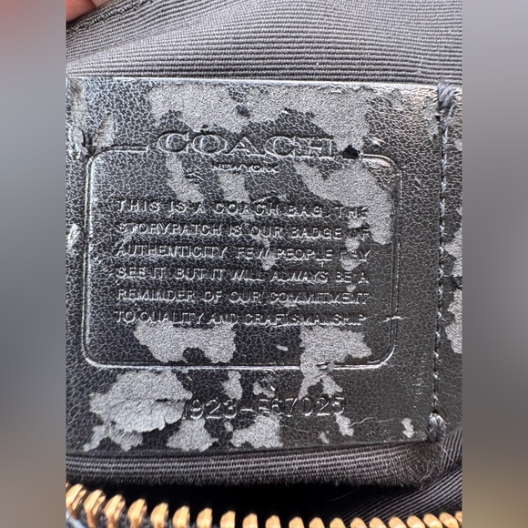 Coach Black Pebbled Leather Shoulder/crossbody Bag SMALL - Picture 4 of 7